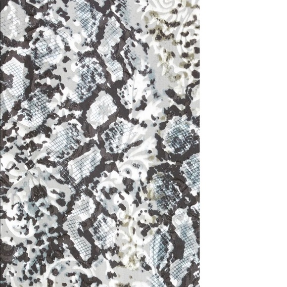 Luba Snakeskin Print Blouson Choker Top - Picture 4 of 6